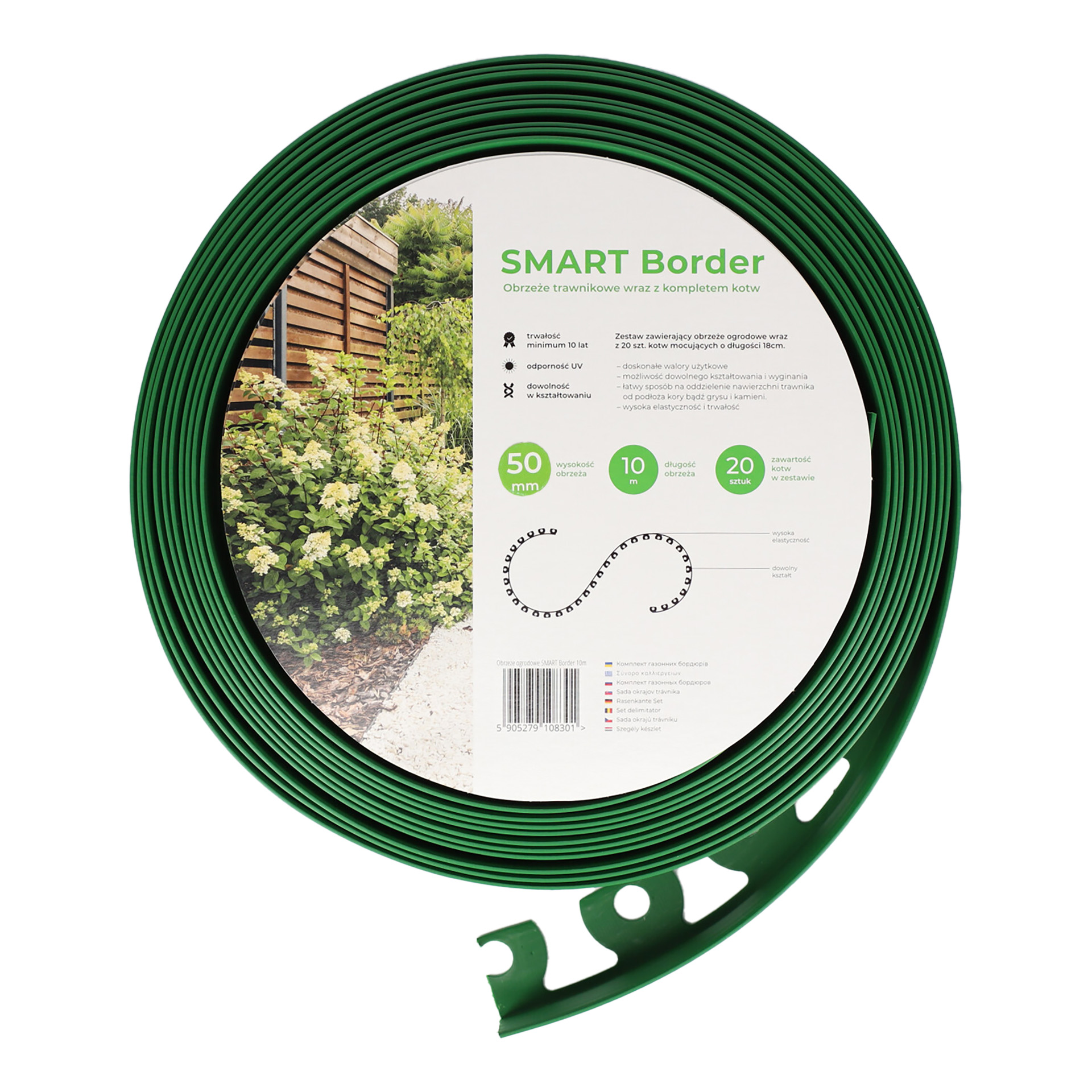 OBRZEŻE OGRODOWE SMART BORDER 50MM ZIELONY