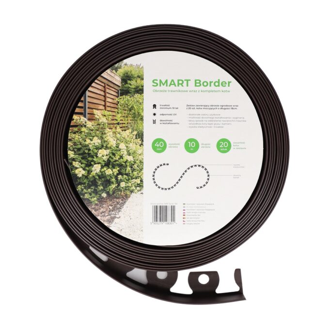 OBRZEŻE OGRODOWE SMART BORDER 40MM BROWN